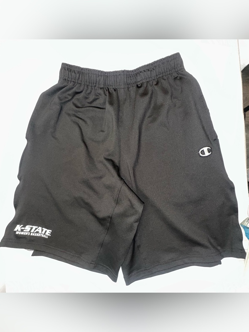 Champion Kansas State Women’s Basketball Shorts Size Small Black 10” Inseam - Picture 2 of 9